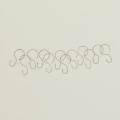 Shower Curtain Hooks, Set Of 12 - Stainless Steel