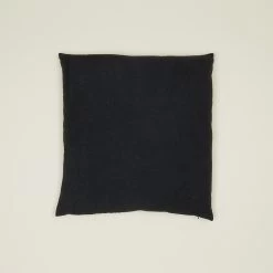 Simple Linen Euro Sham - Black