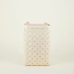 Birch + Leather Hamper