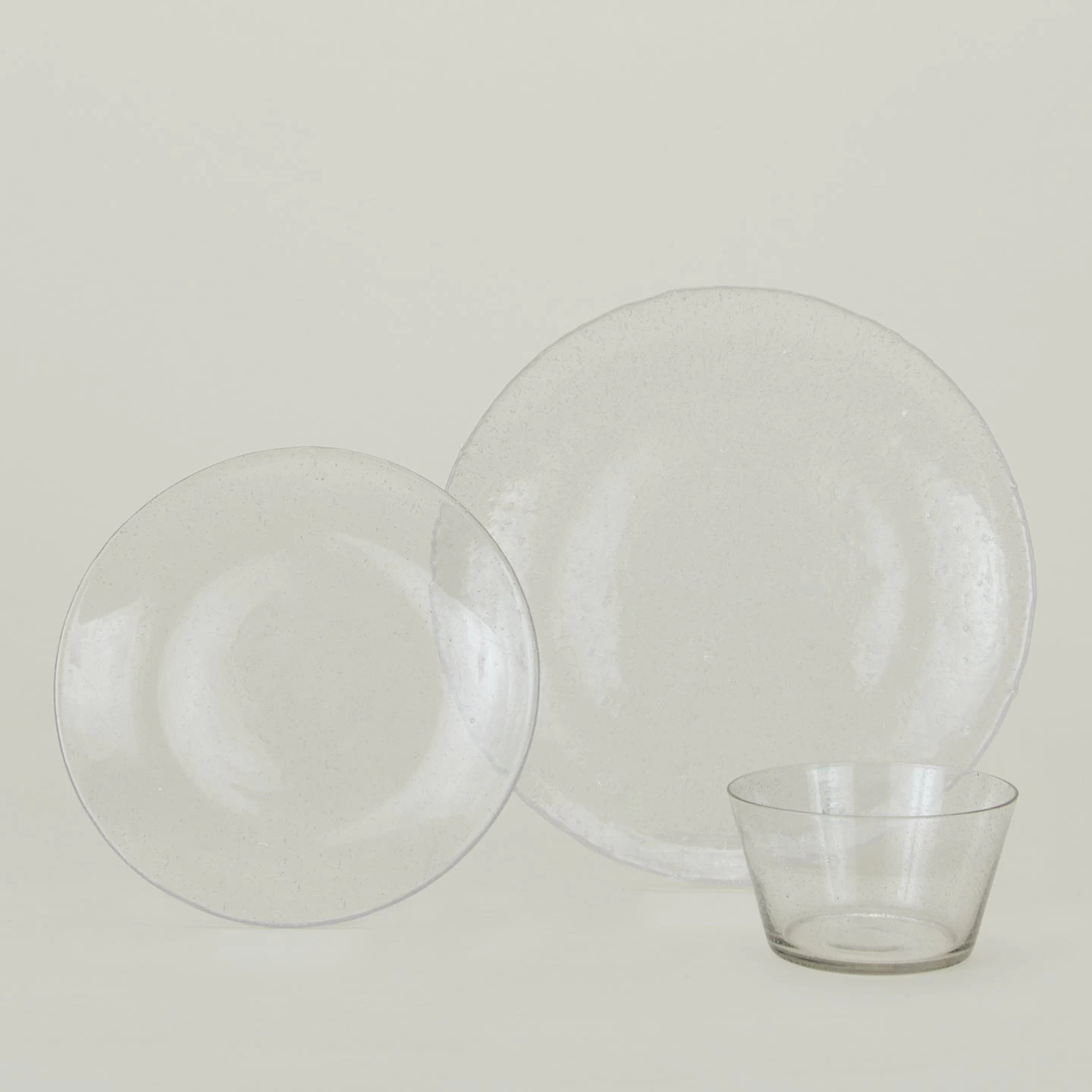 Glass Dinner Plate - Clear - Image 3