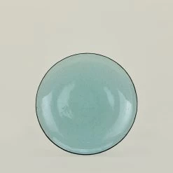 Glass Dinner Plate - Peacock