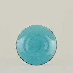 Glass Salad Plate - Peacock