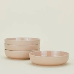 Essential Low Bowl, Set Of 4 - Blush