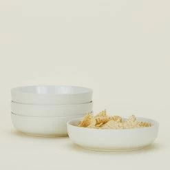 Essential Low Bowl, Set Of 4 - Bone