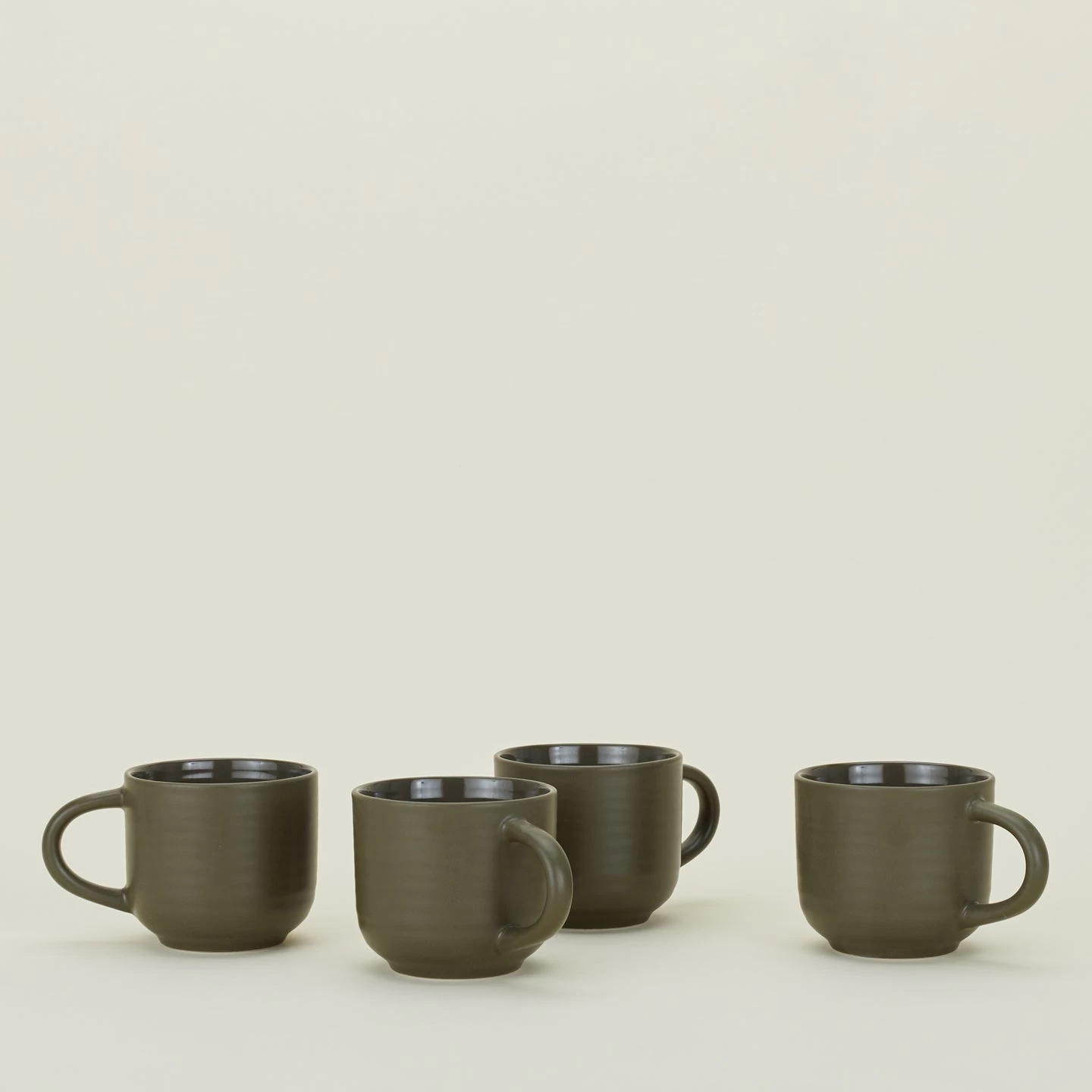 Essential Mug, Set Of 4 - Olive