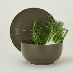 Essential Serveware, 2 Piece Set - Olive