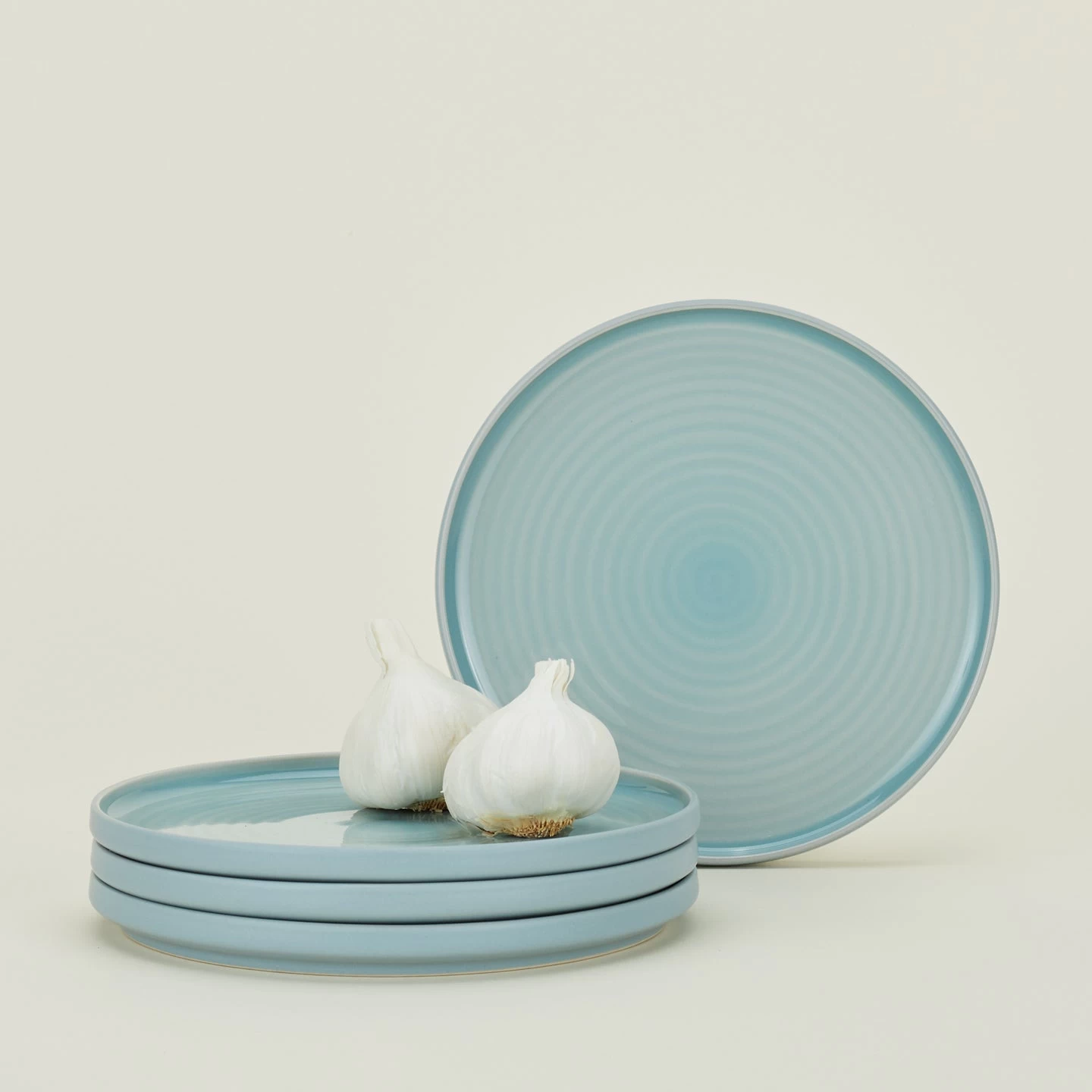 Essential Salad Plate, Set Of 4 - Sky - Image 2