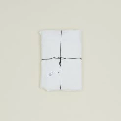 Simple Linen Fitted Sheet - White