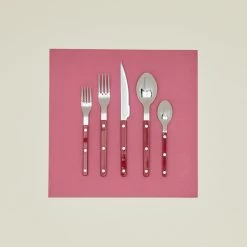 Sabre Bistrot Flatware - Burgundy