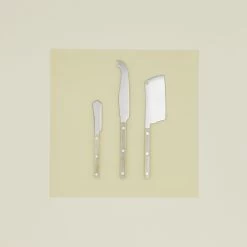 Sabre Bistrot Set Of 3 Cheese Knives - Faux Horn