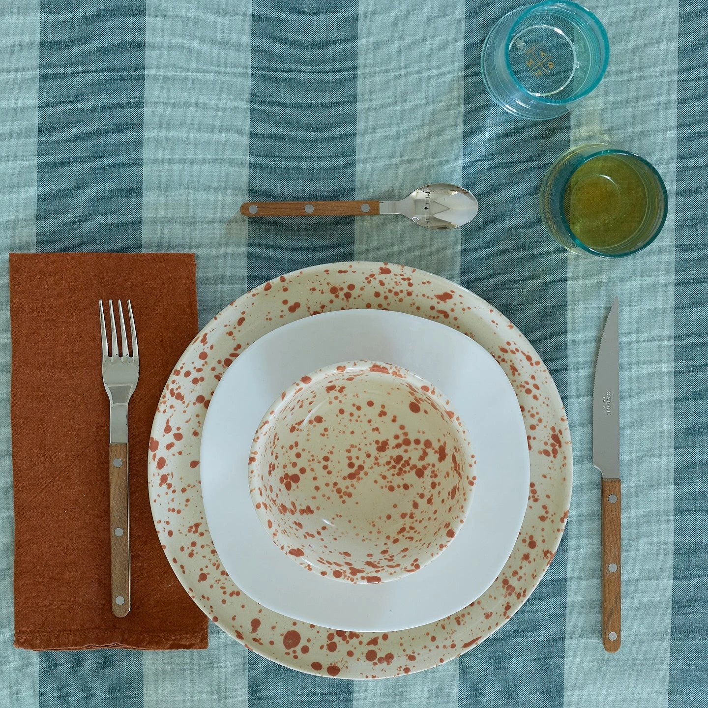 Simple Linen Napkin - Terracotta - Image 3