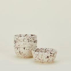 Splatterware Bowl, Set Of 4 - Cacao