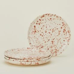 Splatterware Plate, Set Of 4 - Terra