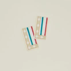 Block Printed Napkin - Block Printed Multi Stripe